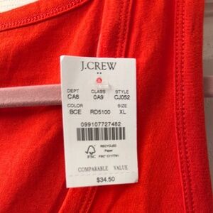 J Crew  - Red Tanktop.  New with tags